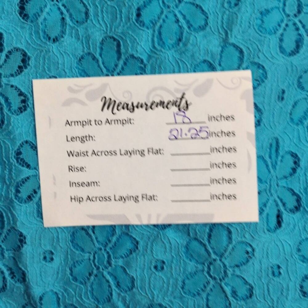 Lilly Pulitzer Poppy Lace Top Turquoise Floral Eyelet Short Sleeve Resort M - Picture 8 of 8
